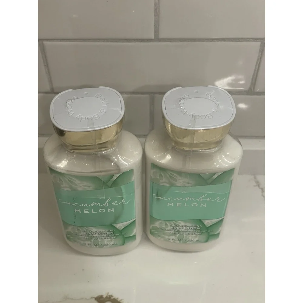 Bath & Body Works Cucumber Melon Body Lotion 8 fl oz Lot of 2‎ New Sealed